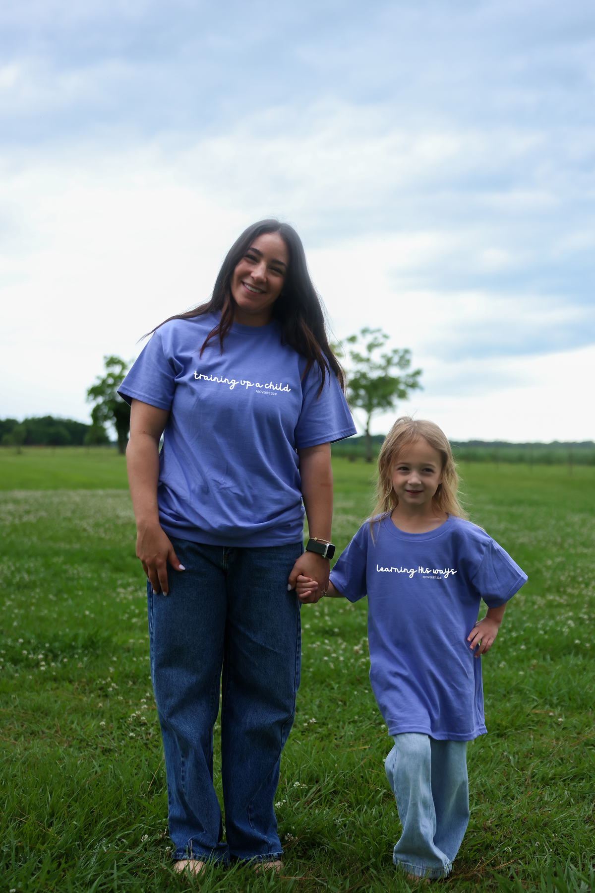 Learning His Ways Christian Girls Shirt | Proverbs 22:6 Matching Mommy and Me Tee